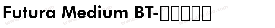 Futura Medium BT字体转换